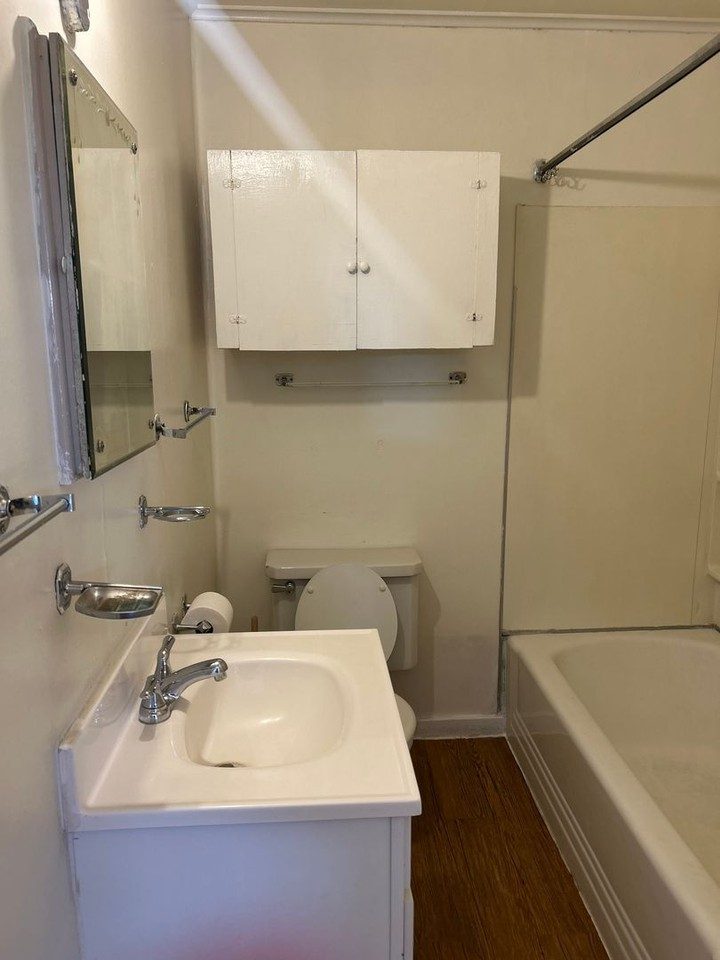 Bathroom with tub at The Nest